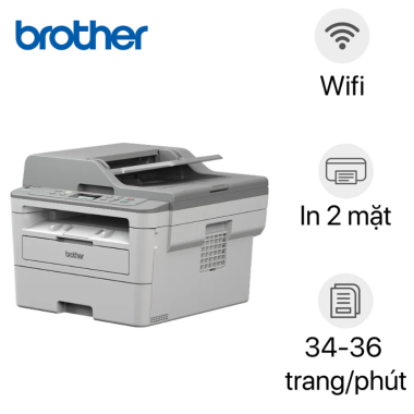 Máy in Laser đen trắng đa năng Brother DCP-B7640DW (A4 | In đảo mặt | Scan ADF 1 mặt | Copy | USB | LAN | WIFI)