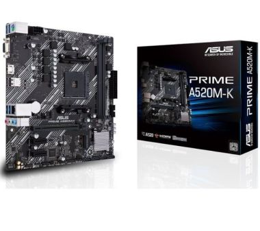 Mainboard Asus PRIME A520M-K (2 x DDR4/ 64 GB/ AM4/ Micro ATX)