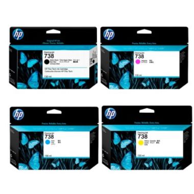 Mực in HP 738 130-ml Cyan DesignJet Ink Cartridge (498N5A)
