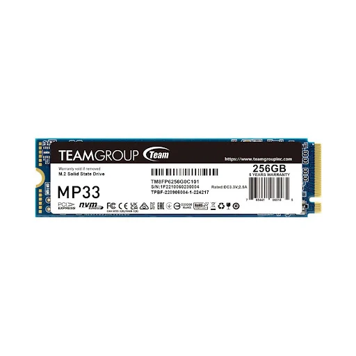 Ổ cứng SSD TeamGroup 256G MP33 M.2 PCIe Gen3x4