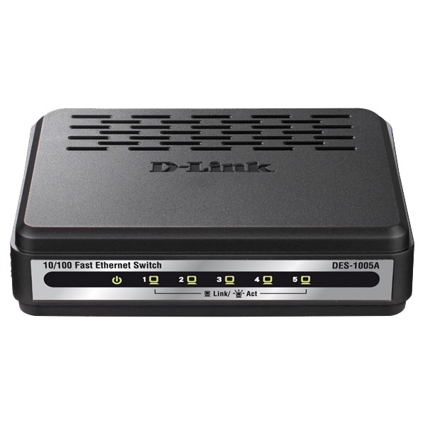 Thiết Bị Mạng Switch D-Link 5 Ports Fast Ethernet Desktop DES-1005A